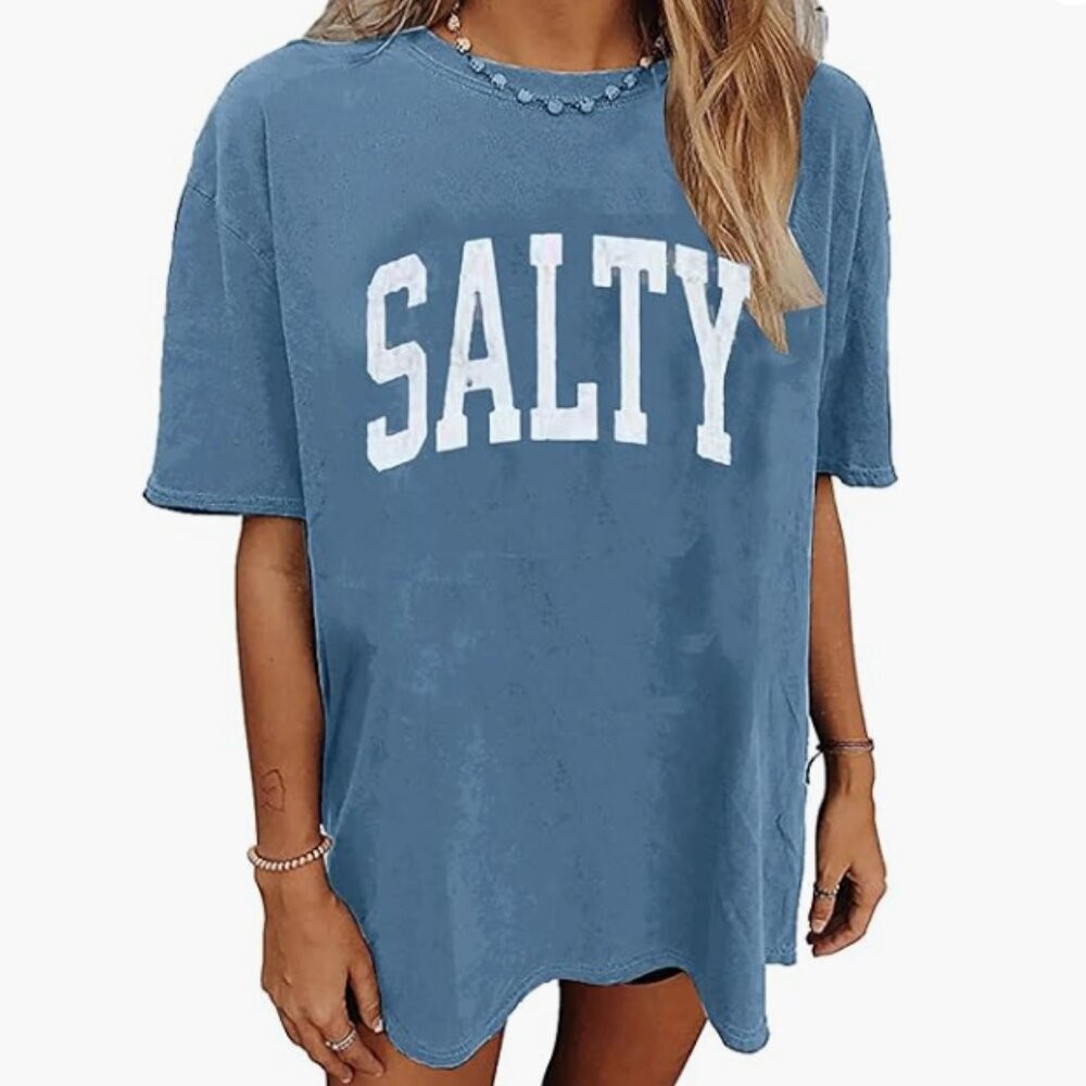 Oversized Salty Graphic Tee